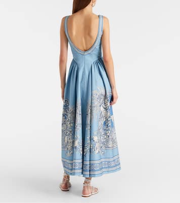 Robe midi Villa Romantica en coton | Alémais