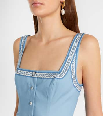 Robe midi Villa Romantica en coton | Alémais