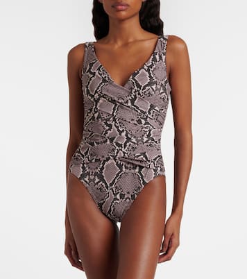 Lilith snake-effect swimsuit | Karla Colletto