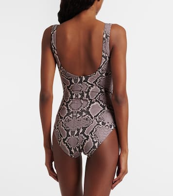 Lilith snake-effect swimsuit | Karla Colletto