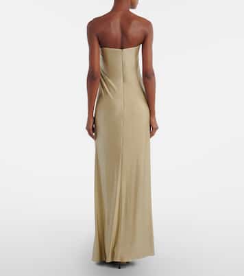 Olivienne pleated strapless gown | The New Arrivals Ilkyaz Ozel