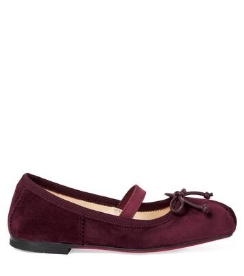 Baballet suede ballet flats | Christian Louboutin Kids