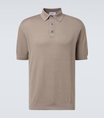 Cotton piqué polo shirt | Lardini