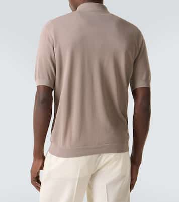 Cotton piqué polo shirt | Lardini