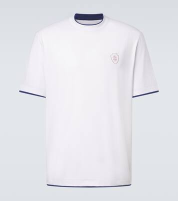 Logo cotton jersey T-shirt | Brunello Cucinelli