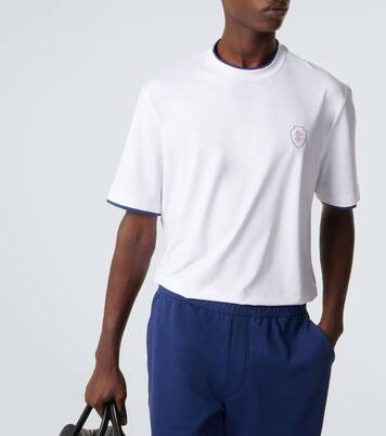 Logo cotton jersey T-shirt | Brunello Cucinelli