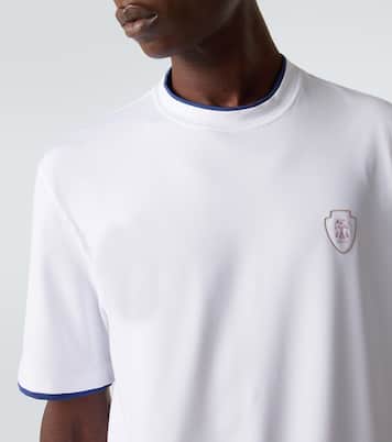 Logo cotton jersey T-shirt | Brunello Cucinelli