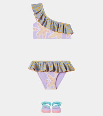 Starfish printed jersey bikini | Stella McCartney Kids