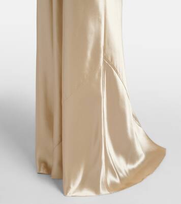 Bow-detail satin gown | Miu Miu