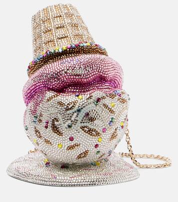 Upside Down Cone Oops embellished clutch | Judith Leiber Couture