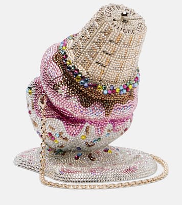 Upside Down Cone Oops embellished clutch | Judith Leiber Couture