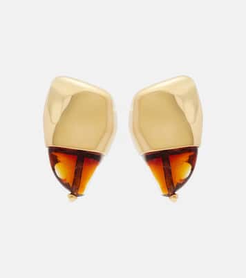 Boucles d’oreilles Prisma Small plaquées or 18 ct | Bottega Veneta