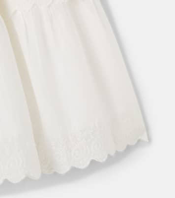 Jupe Lavona brodée en coton | Bonpoint