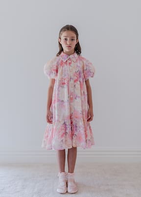 Floral cotton shirt dress | Petite Amalie  