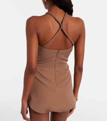 Gathered silk georgette bodysuit | Elie Saab