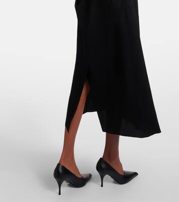 Crêpe midi skirt | Prada