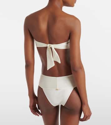 Embellished bandeau bikini | Adriana Degreas