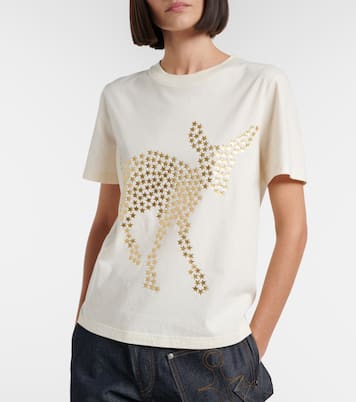 Embellished cotton jersey T-shirt | JW Anderson