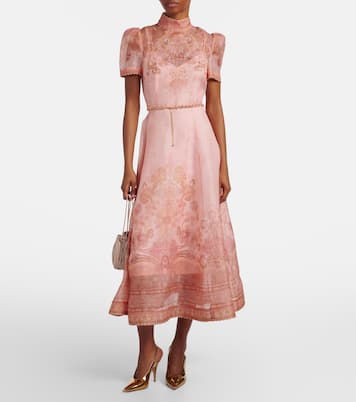 Slingback-Pumps Sofia aus Metallic-Leder | Gianvito Rossi