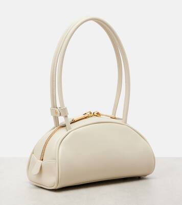 Beau Small leather bowling bag | Miu Miu