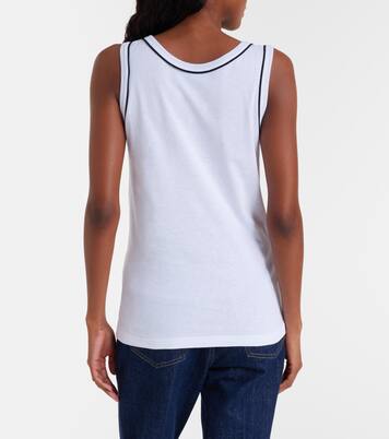 VLogo cotton jersey tank top  | Valentino