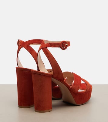 Sabrina绒面革防水台凉鞋 | Gianvito Rossi