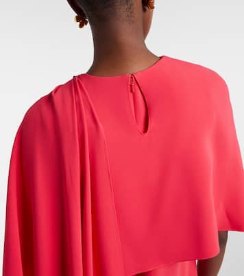 Embellished silk-blend georgette gown | Oscar de la Renta