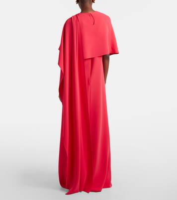 Embellished silk-blend georgette gown | Oscar de la Renta