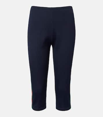 Caprihose Web Stripe aus Rippstrick | Gucci