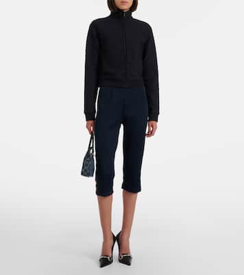 Caprihose Web Stripe aus Rippstrick | Gucci