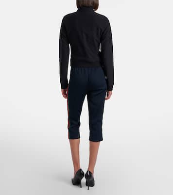 Caprihose Web Stripe aus Rippstrick | Gucci