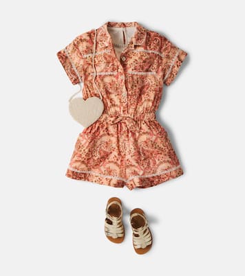 Aster floral cotton playsuit | Zimmermann Kids