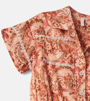 Aster floral cotton playsuit | Zimmermann Kids