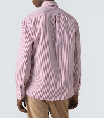 Striped cotton poplin shirt | Brunello Cucinelli
