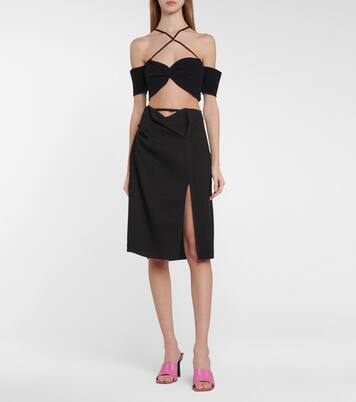 Liliana croc-effect leather sandals | By Far