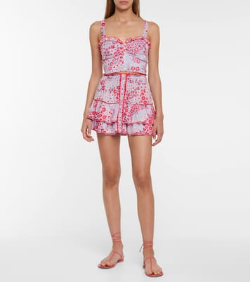 Bedrucktes Cropped-Top Josie | Poupette St Barth