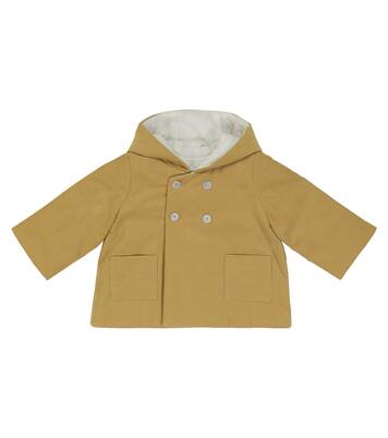 Baby hooded cotton corduroy jacket | Bonpoint