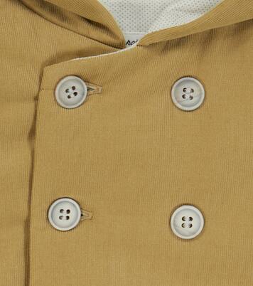 Baby hooded cotton corduroy jacket | Bonpoint