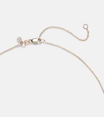 Wing and Starburst 14kt gold necklace with diamonds | Sydney Evan