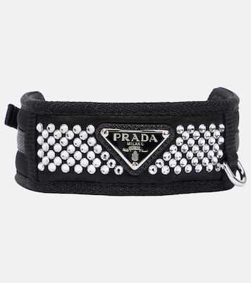 Halsband für Hunde aus Re-Nylon mit Kristallen | Prada