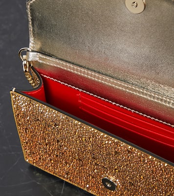 Loubi54 Small embellished leather clutch | Christian Louboutin