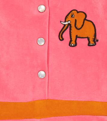 Embroidered velour jumpsuit | Mini Rodini