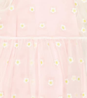 Ruffle-trimmed embroidered dress | Stella McCartney Kids
