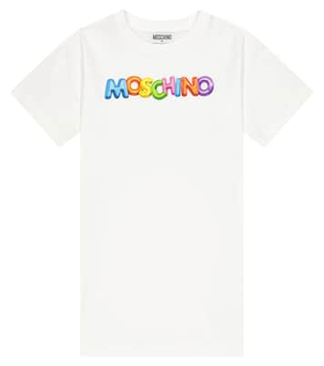 Printed cotton-blend jersey dress | Moschino Kids