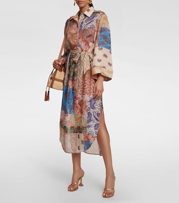Bedrucktes Midikleid Devi aus Seide | Zimmermann