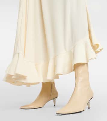 Ankle Boots Spike aus Leder | Proenza Schouler