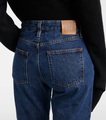 Twisted Seam mid-rise straight jeans | Toteme