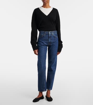 Twisted Seam mid-rise straight jeans | Toteme