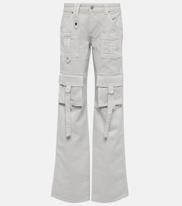 Pantalones cargo en denim de tiro bajo | Blumarine