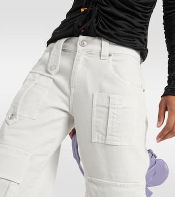 Pantalones cargo en denim de tiro bajo | Blumarine